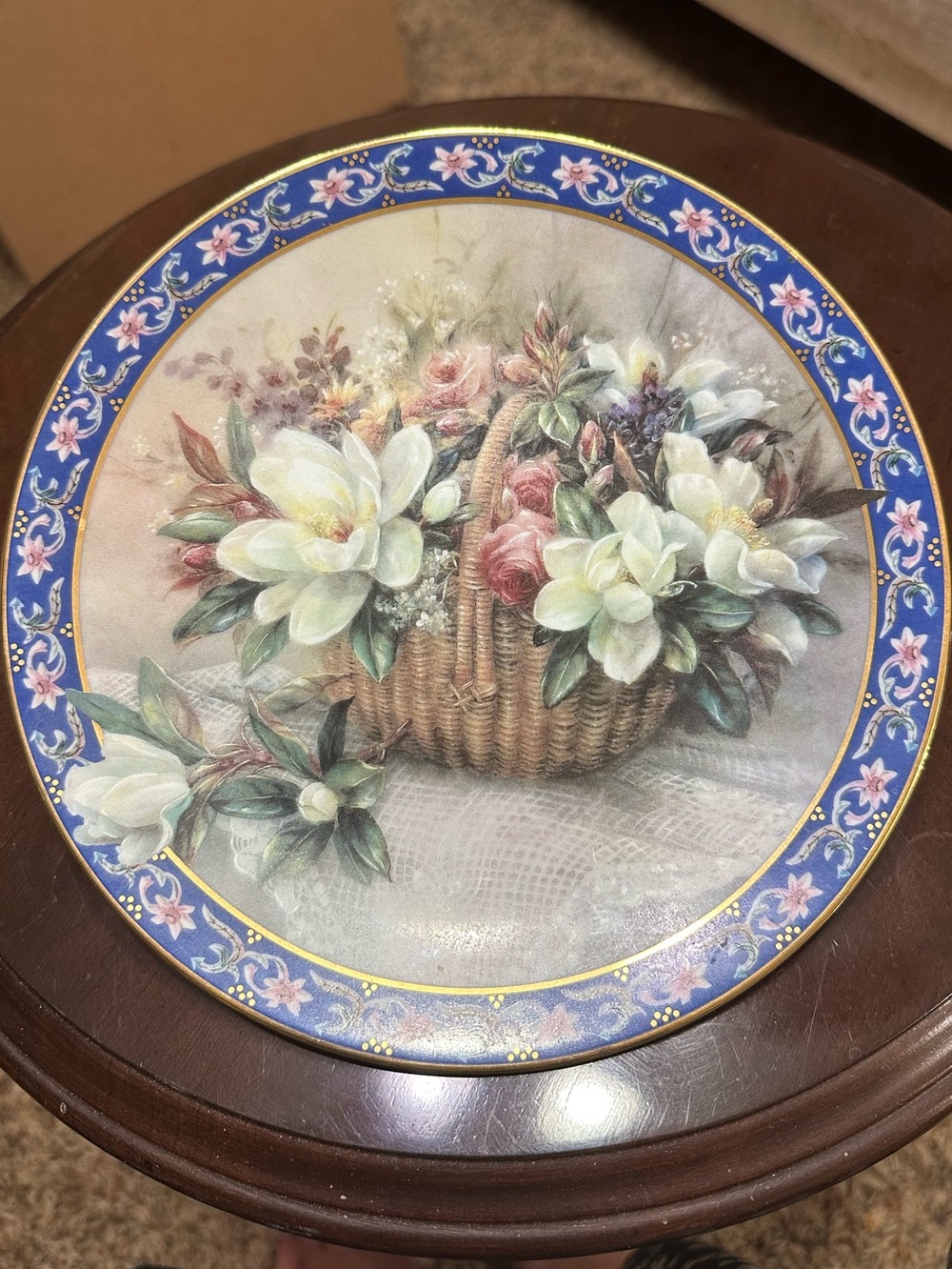 Lena Liu’s “Magnolias,” from the Basket Bouquets collection-vintage